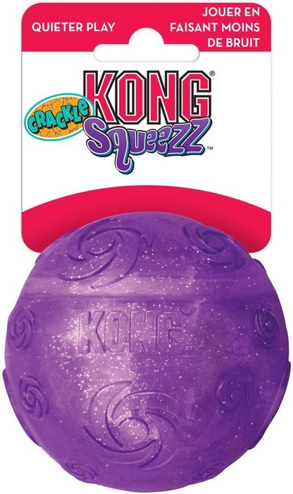 Kong игрушка хрустящий мячик для собак