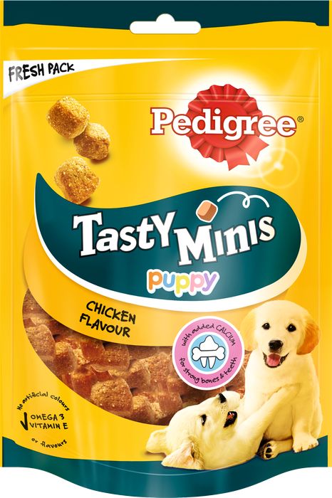Pedigree Tasty Bites лакомство для щенков ароматные кусочки с курицей