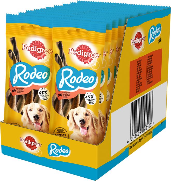 Pedigree Rodeo лакомство для собак с говядиной