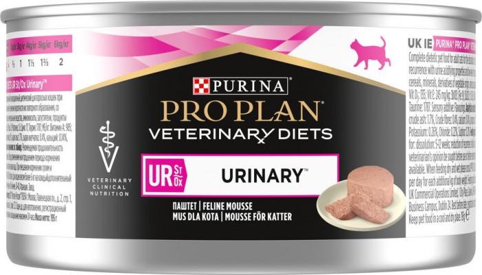 Влажный корм для кошек диетический Pro Plan® Veterinary Diets UR ST/OX Urinary при болезнях нижних отделов мочевыводящих путей, паштет, Банка