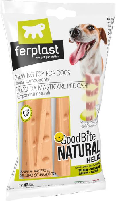 Ferplast игрушка-кость GoodBite S вкус лосося, в индивидуальной упаковке