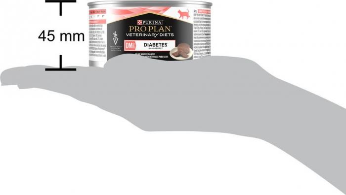 Влажный корм для кошек диетический Pro Plan® Veterinary Diets DM ST/OX Diabetes Management при сахарном диабете, паштет, Банка