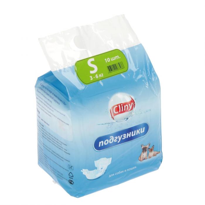 Cliny подгузники для собак и кошек 3-6 кг