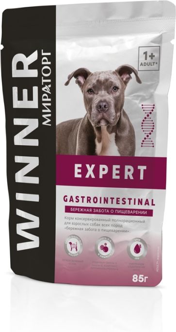 Winner Expert Gastrointestinal влажный корм для собак, забота о пищеварении
