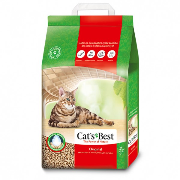 Cat\'s Best Original наполнитель для кошек древесный комкующийся
