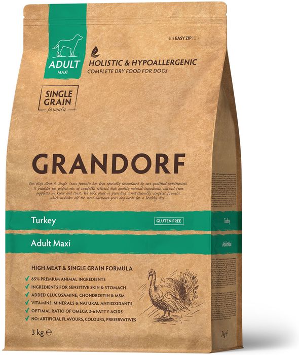 Grandorf корм для собак крупных пород, с индейкой