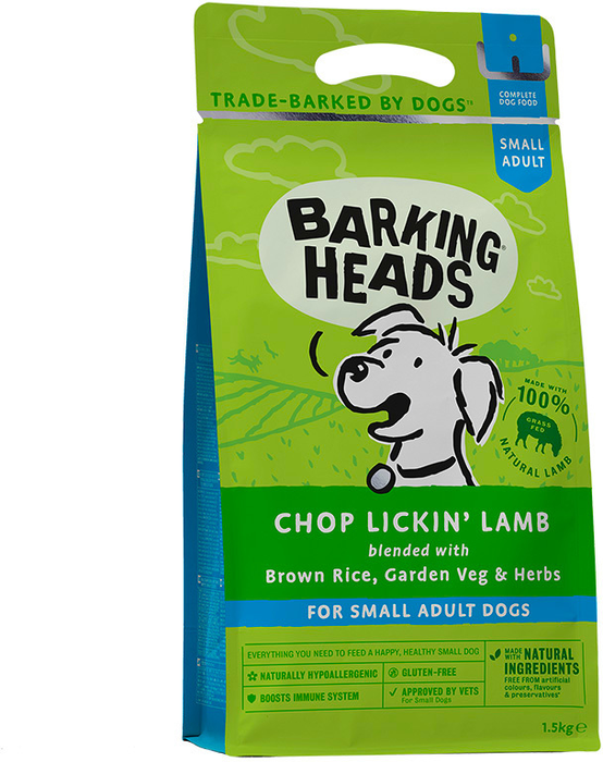 Barking Heads сухой корм для взрослых собак малых пород с ягненком и рисом мечты о ягненке
