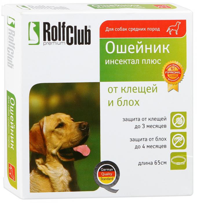 Rolf Club Rolfclub 3D ошейник от клещей и блох для собак средних пород, 65 см