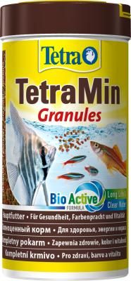 TetraMin Granules основной корм для декоративных рыб, гранулы