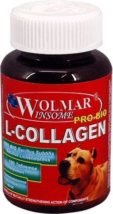 Wolmar Winsome Pro Bio L-Collagen комплекс для собак, для восстановления сухожилий и связок