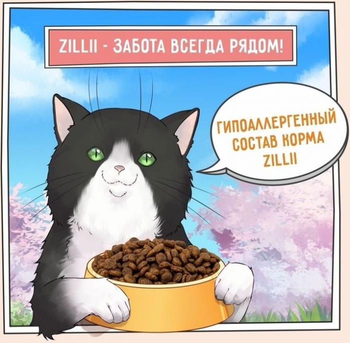 Zillii Light/Sterilized корм для стерилизованных кошек и при избыточном весе, индейка с уткой