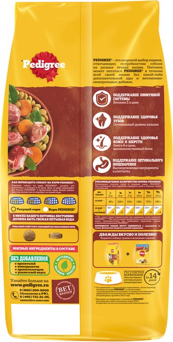 Pedigree сухой корм для собак мелких пород с говядиной