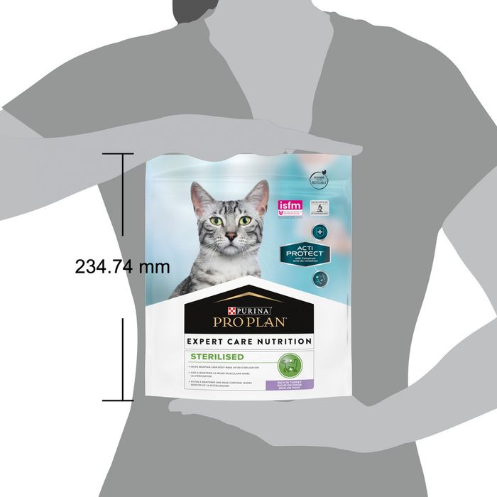Сухой корм Pro Plan® Acti Protect для стерилизованных кошек и кастрированных котов, с высоким содержанием индейки, Пакет