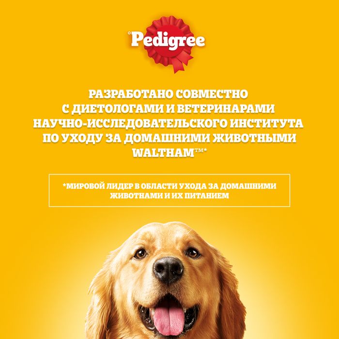 Pedigree сухой корм для собак крупных пород с говядиной, рисом и овощами