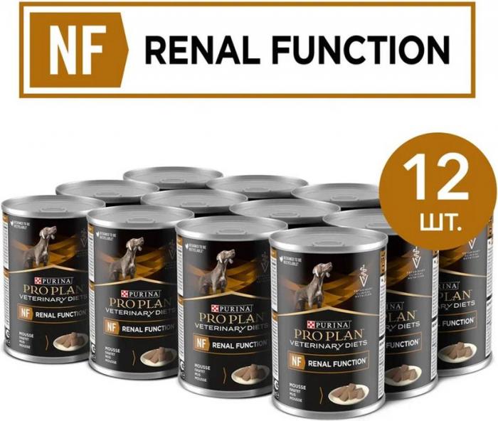 Влажный корм для собак диетический Pro Plan® Veterinary Diets NF Renal Function при хронической почечной недостаточности, паштет, Банка