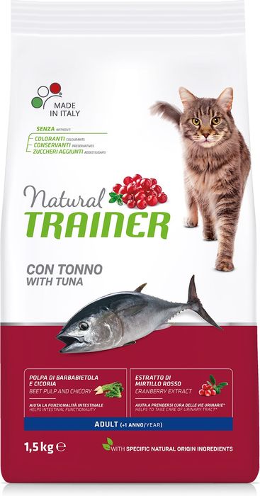 Trainer Natural Adult сухой корм для кошек с тунцом