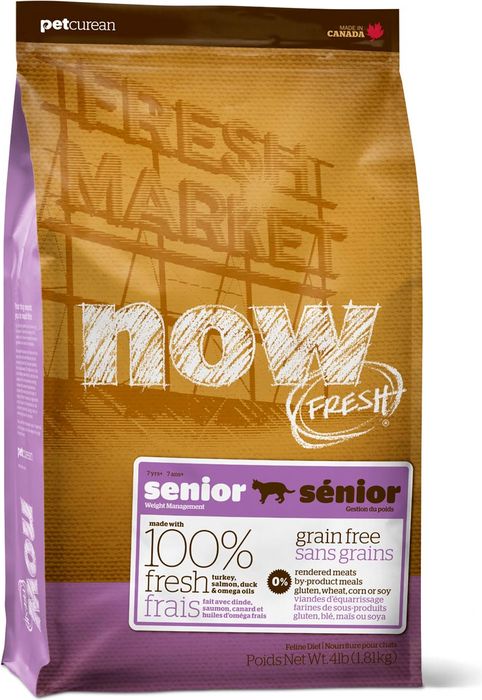 NOW Fresh корм для пожилых кошек всех пород, контроль веса, индейка, утка и овощи