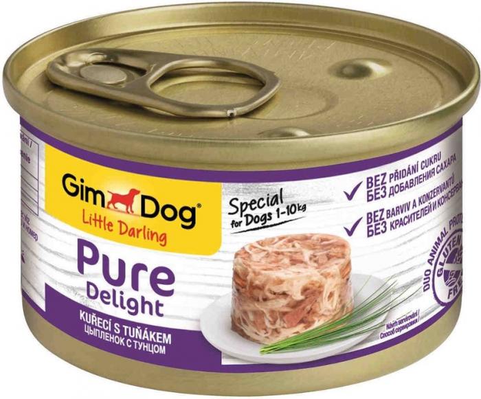Gimborn GimDog Pure Delight - консервированный корм для собак из цыпленка с тунцом -