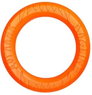 Doglike Кольцо 8-мигранное DL игрушка для собак, эва, оранжевый, миниатюрное