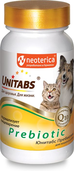 Unitabs кормовая добавка для кошек и собак всех пород, улучшение процессов пищеварения