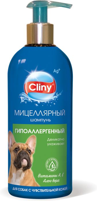 Cliny шампунь для собак, гипоаллергенный