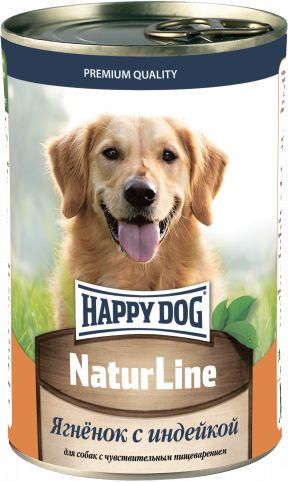 Happy Dog NaturLine влажный корм для собак, ягненок с индейкой