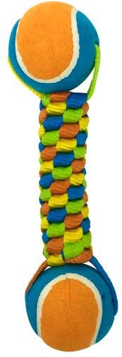 Petpark игрушка для собак, плетенка с двумя теннисными мячами