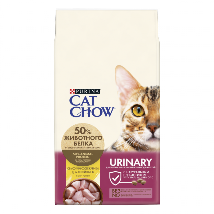 Cat Chow сухой корм для взрослых кошек всех пород, профилактика МКБ