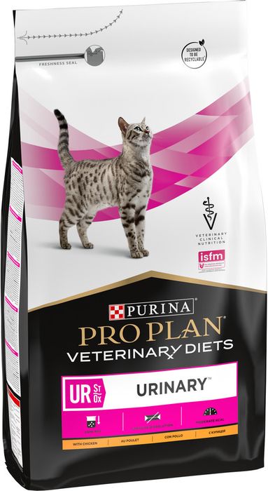 Сухой корм для кошек диетический Pro Plan® Veterinary Diets UR ST/OX Urinary при болезнях нижних отделов мочевыводящих путей, с курицей, Пакет