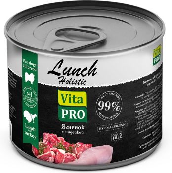 VitaPRO Vita Pro Lunch влажный корм для собак, ягненок с индейкой