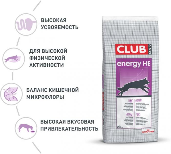 Royal Canin Club HE корм для очень активных собак
