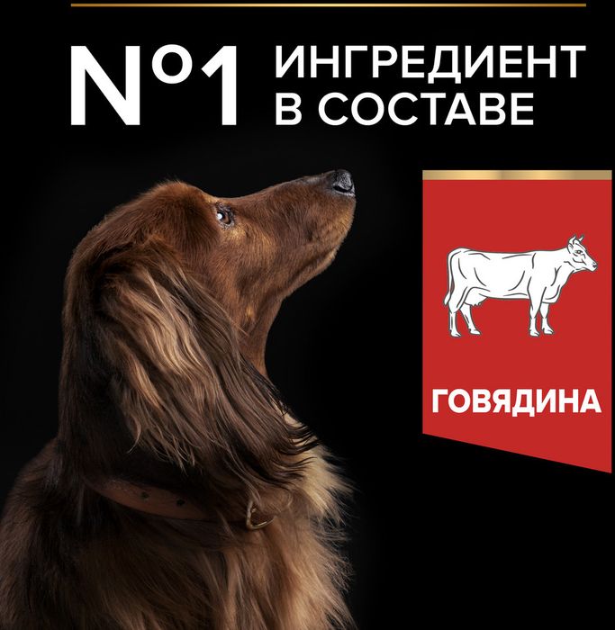 Сухой корм Pro Plan® Duo Delice для взрослых собак мелких и карликовых пород с двойной текстурой гранул, с высоким содержанием говядины