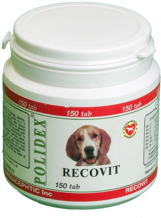 Polidex Recovit минерально-витаминный комплекс для собак, восстановление после заболеваний