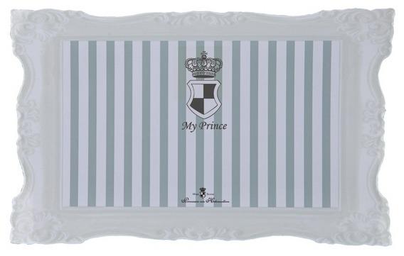 Trixie My Prince коврик под миску для кошек, серая с полосками