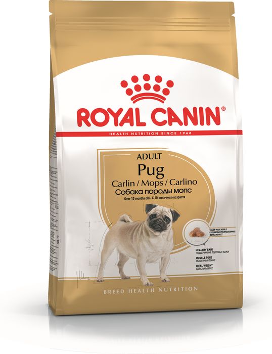 Royal Canin Pug сухой корм для собак породы мопс старше 10 месяцев