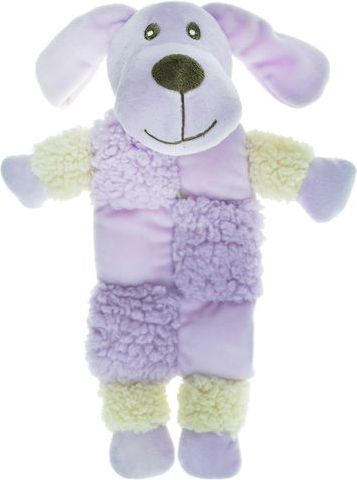 Aromadog Собачка игрушка для собак, с 3 пищалками, сиреневая