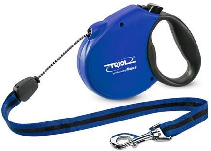 Flexi-Triol Flexi Triol STANDARD Soft Blue M 20кг/5м поводок-рулетка трос, синий