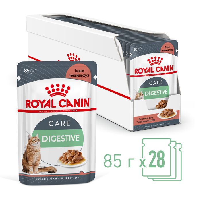 Royal Canin Digestive Care влажный корм для кошек, кусочки в соусе