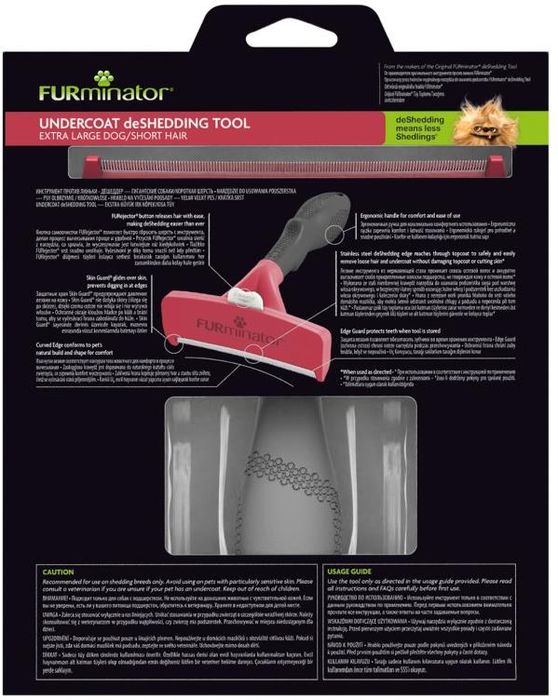 FURminator XL фурминатор для собак гигантских пород, с короткой шерстью