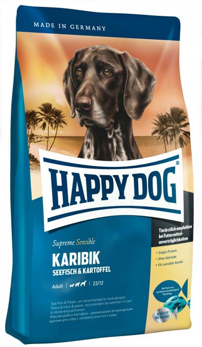 Happy Dog Supreme Sensible Caribic сухой корм для собак с морской рыбой