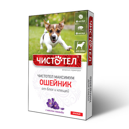 Чистотел Максимум ошейник от блох и клещей для собак