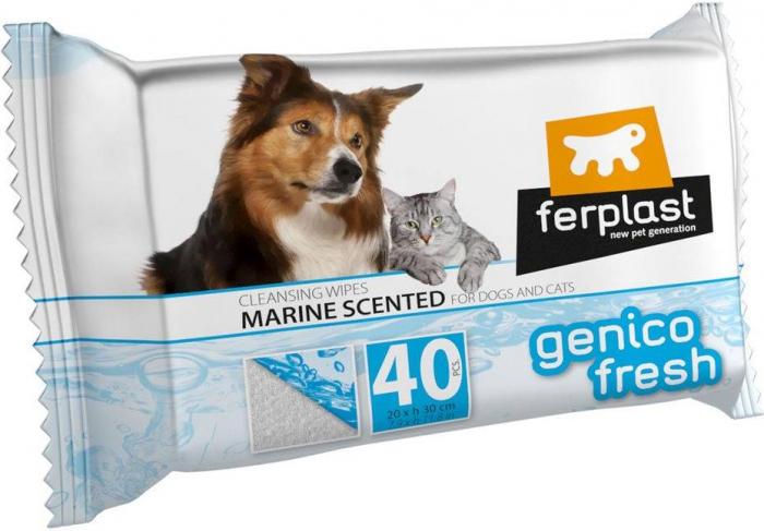 Ferplast гигиенические салфетки для кошек и собак с ароматом моря
