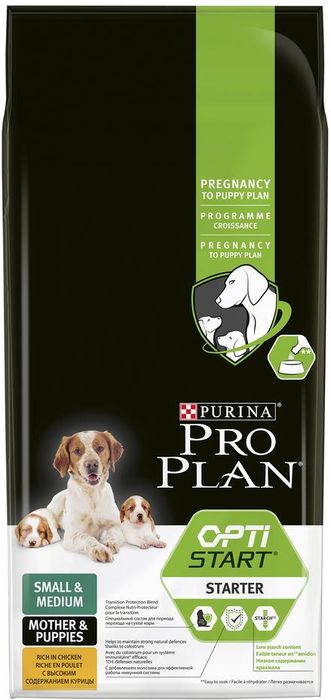 Pro Plan корм для щенков мелких и средних пород, курица