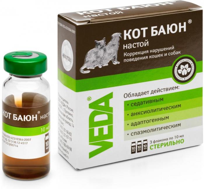 Кот Баюн настой для кошек и собак, для коррекции поведения