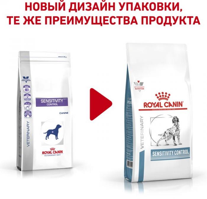 Royal Canin Sensitivity Control лечебный корм для собак при пищевой аллергии или непереносимости
