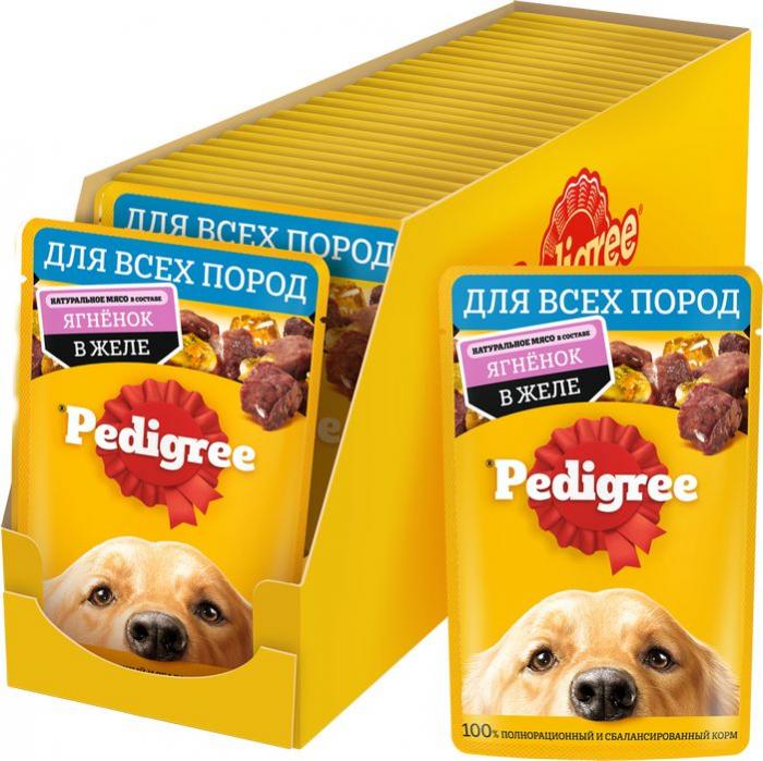 Pedigree влажный корм для собак с ягненком в желе