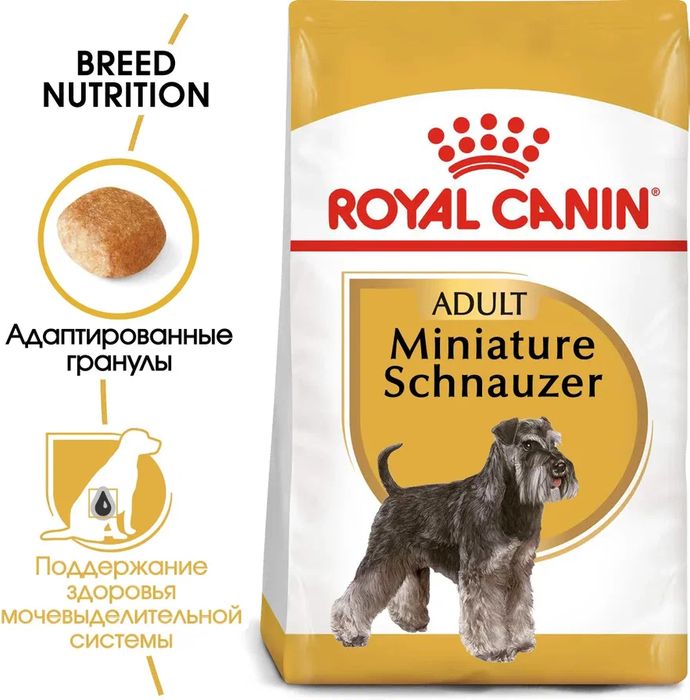 Royal Canin корм для взрослых собак породы Миниатюрный Шнауцер