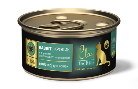 CLAN De File - консервы для кошек Кролик -