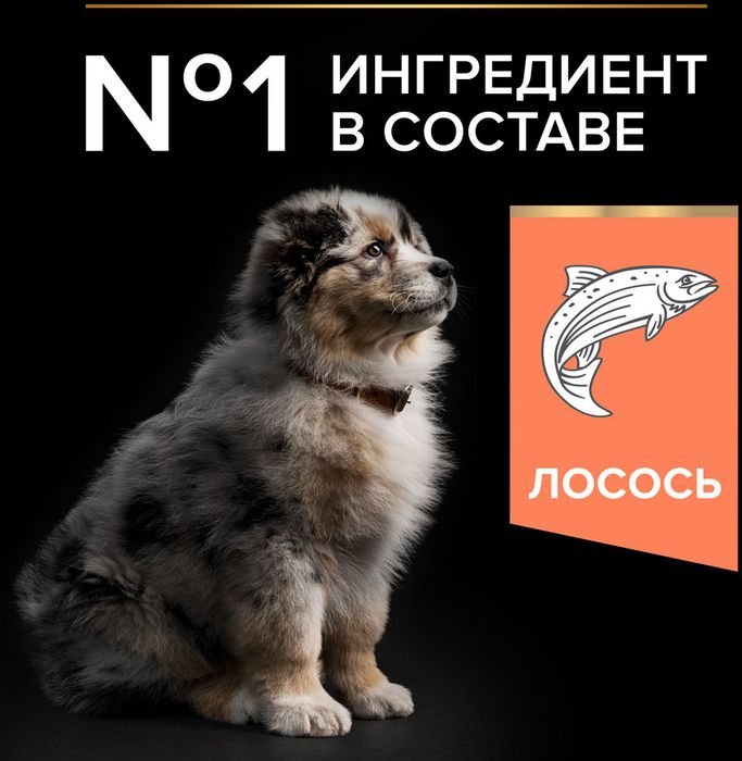 Сухой корм Pro Plan® Sensitive Skin для щенков средних пород с чувствительной кожей, с высоким содержанием лосося