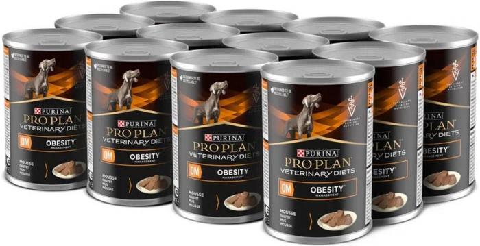 Влажный корм для собак диетический Pro Plan® Veterinary Diets OM Obesity Management для снижения избыточной массы тела, паштет, Банка